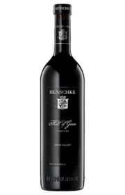Henschke Hill of Grace Shiraz wine bottle.