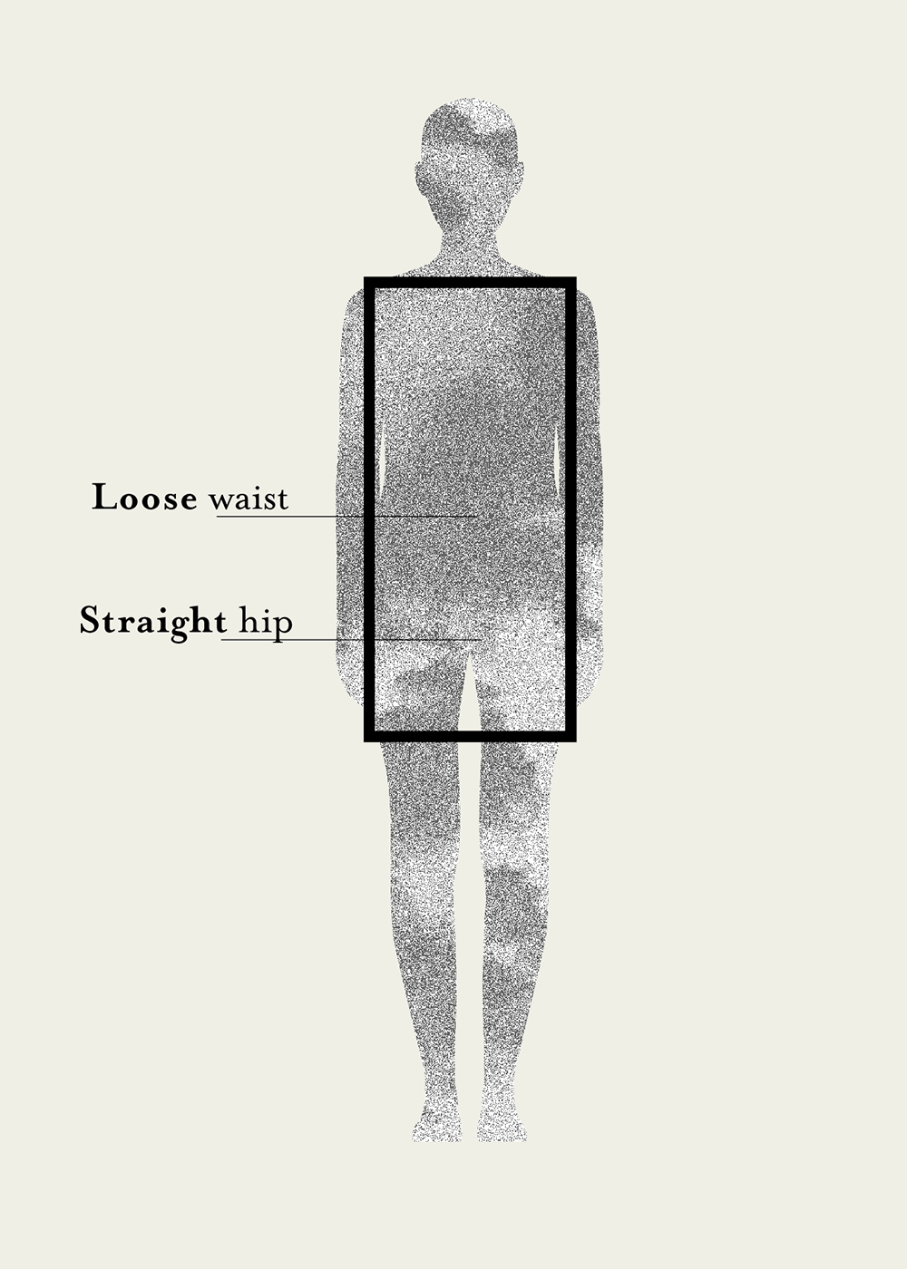 straight hip silhouette