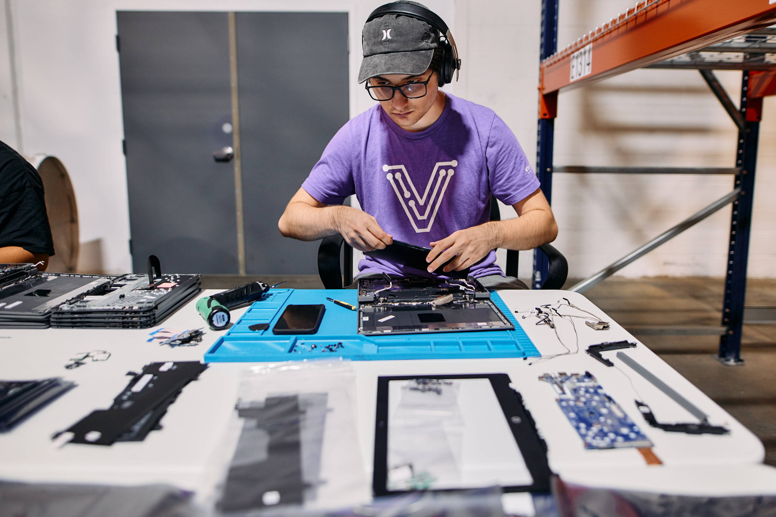 Vivacity Technician performing a repair