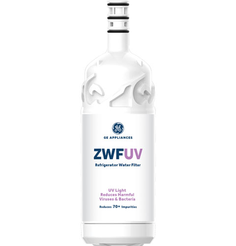White water filter with label 
