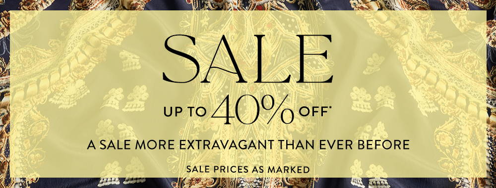 CAMILLA | SALE Up to 40% off* |a sale more extravagant than ever before | SHOP NOW | sale prices as marked