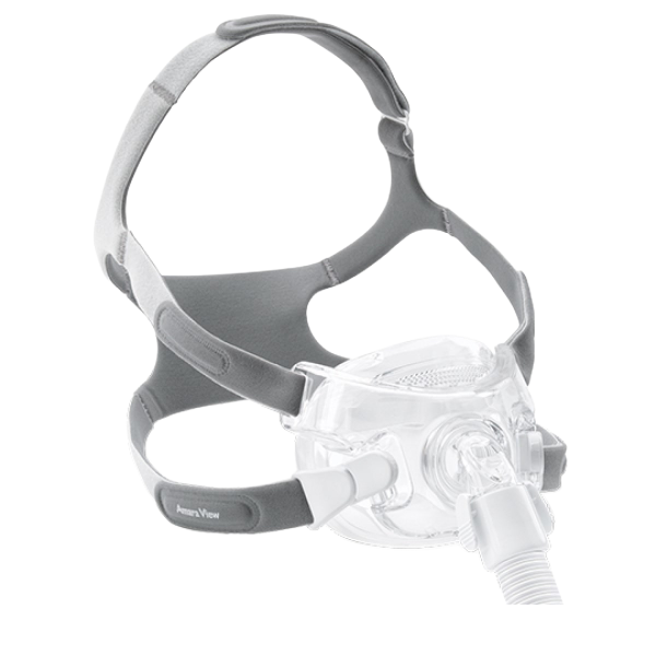Front View of Philips Respironics Amara View Full Face Mask W/ Headgear 