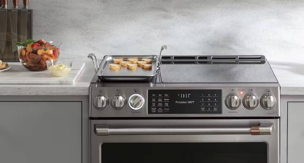 Café glass cooktop range