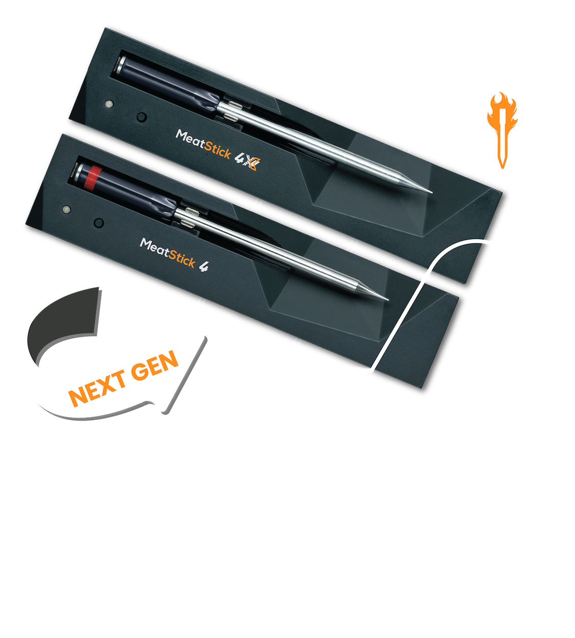 MeatStick 4 Next Gen Quad Sensors Wireless Meat Thermometer: Meat Mastery Made Easy