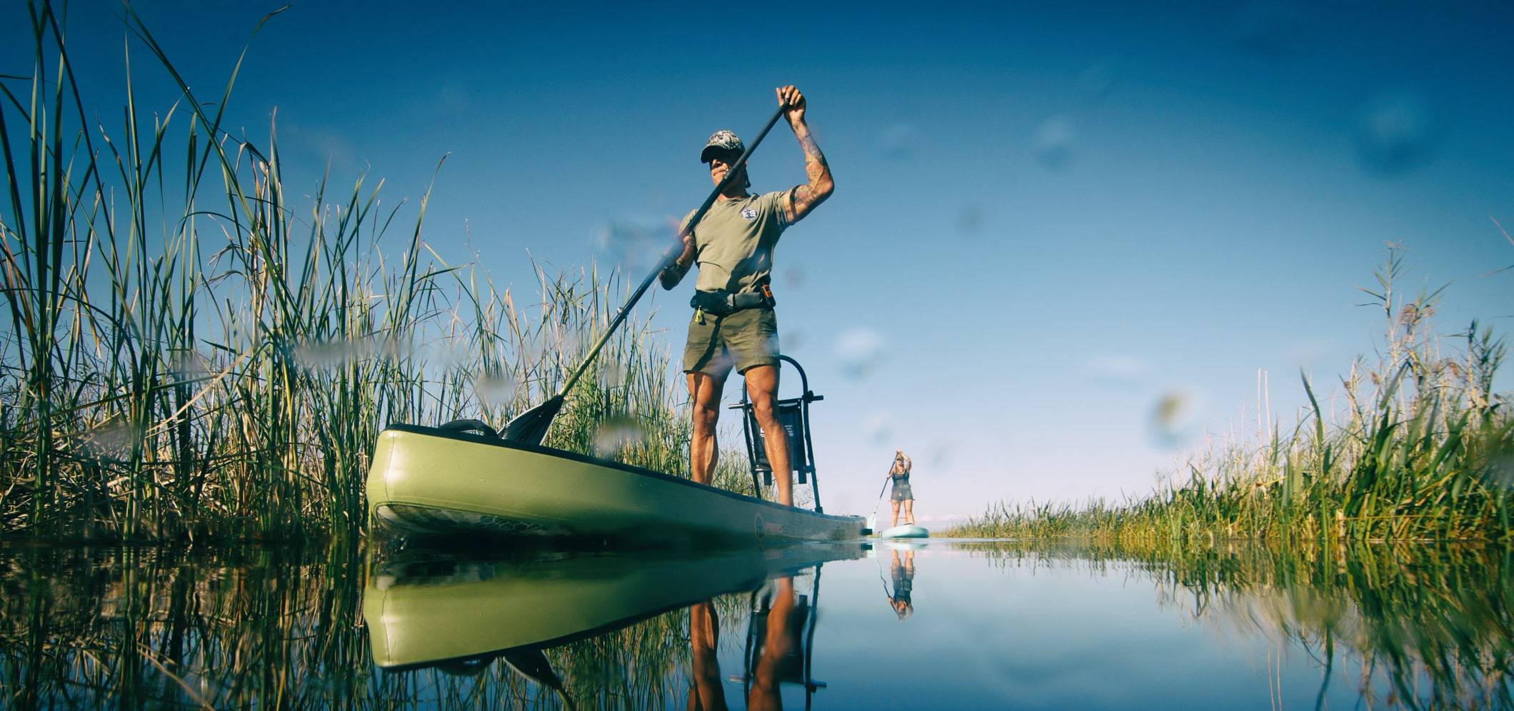 Rackham Aero paddling down river