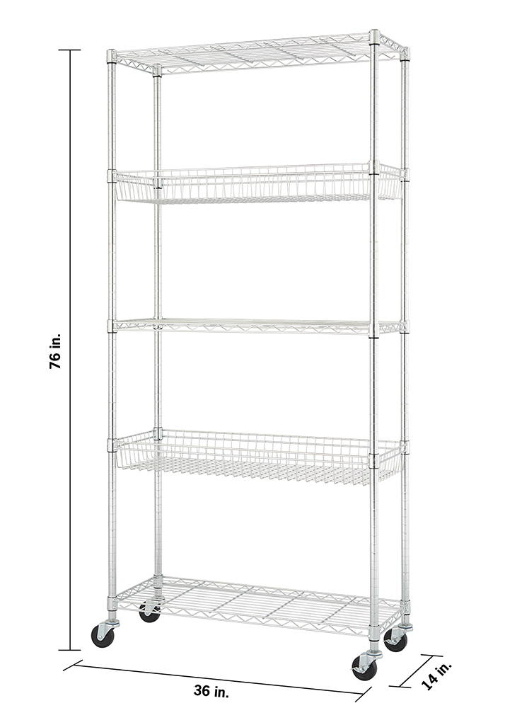 Dimensions of wire shelving rack