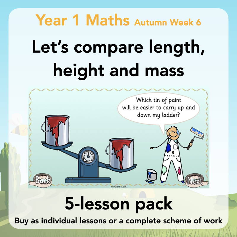 Year 1 Curriculum - Let's compare length, height and mass