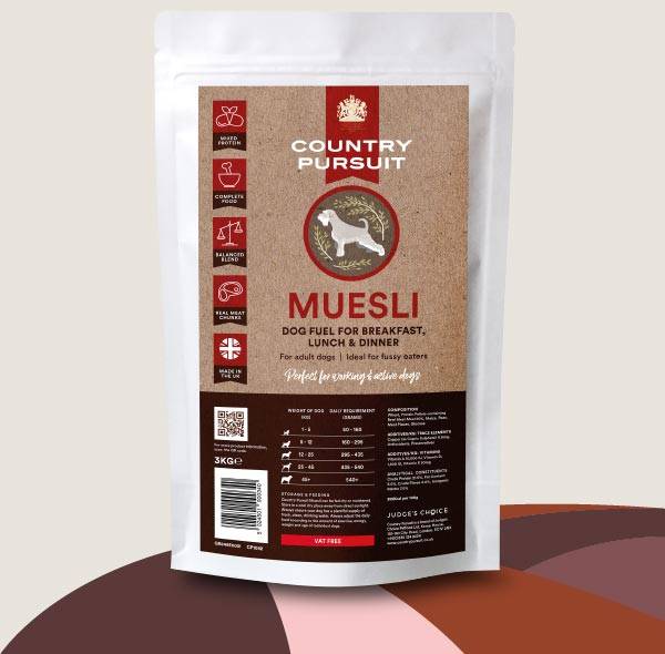 Country Pursuit Muesli Dog Food 3kg Pack Shot