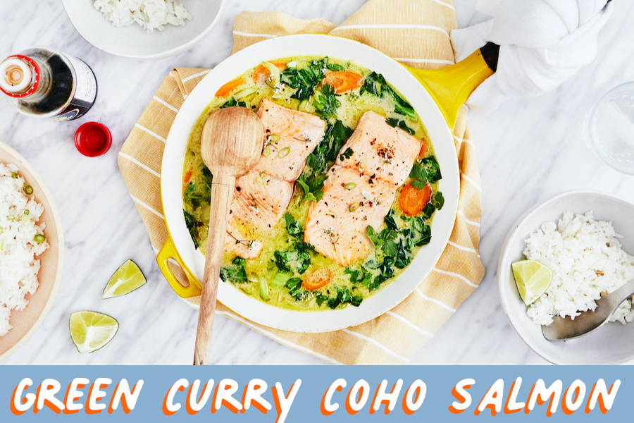 Green Curry Coho Salmon Recipe
