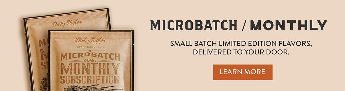 Microbatch 2 bars monthly subscription and button to learn more