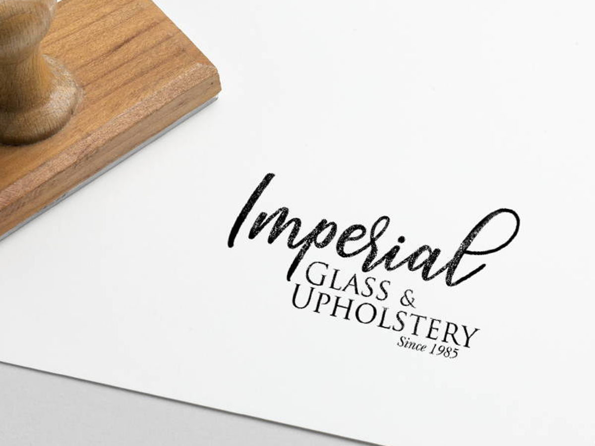Imperial Upholstery logo design by New Era Print Solutions in Mississauga