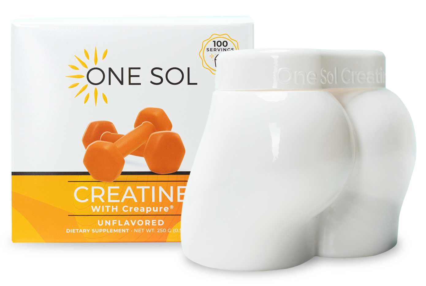  One Sol Creatine for Women Booty Gain, All Natural