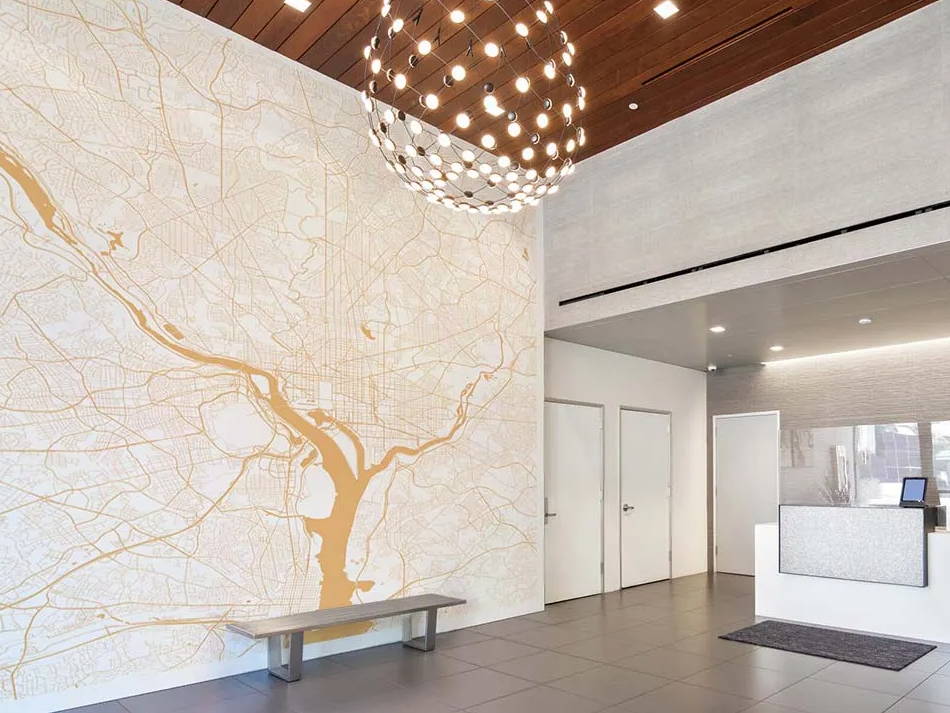 interior design idea for lobby wall