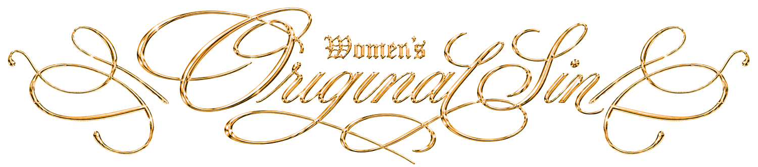 Elegant logo design for 'Divine Sin' in golden script.