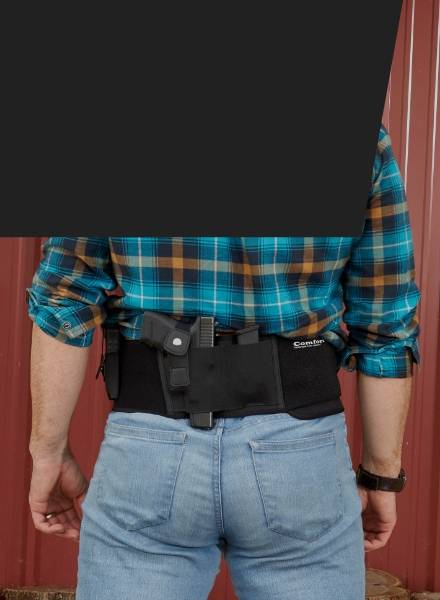man using belly holster concealed carry