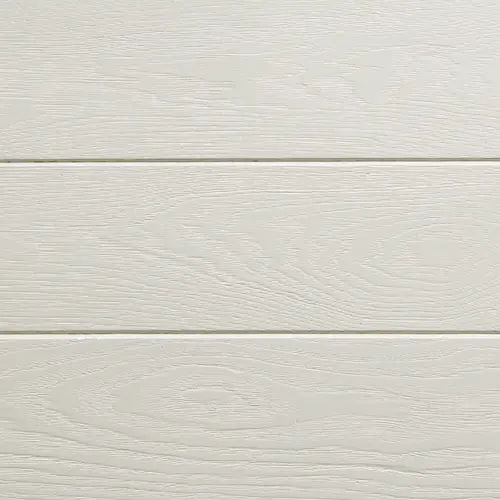Light-colored White fiberglass color sample with textured grain pattern.