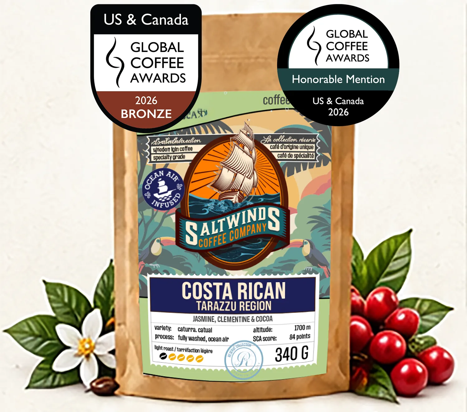 Costa Rican Tarazzu Region Single Origin Coffee - Award Winning!
