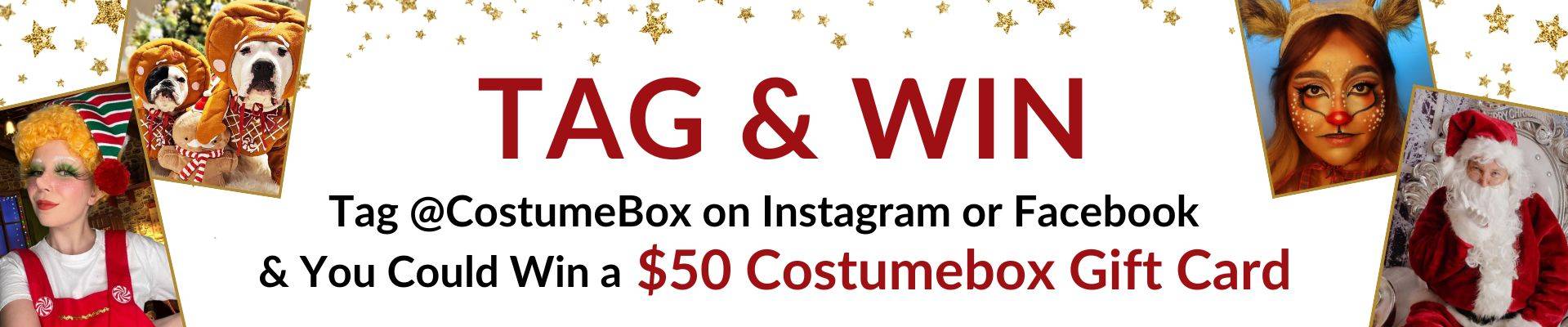 Tag and Win Competition for People mentioning CostumeBox in their Social Media Posts