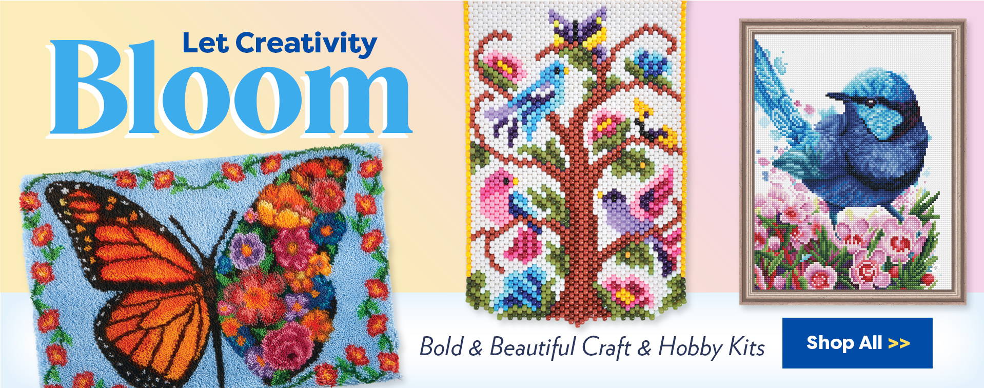 Let Creativity Bloom. Bold & Beautiful Craft & Hobby Kits. 