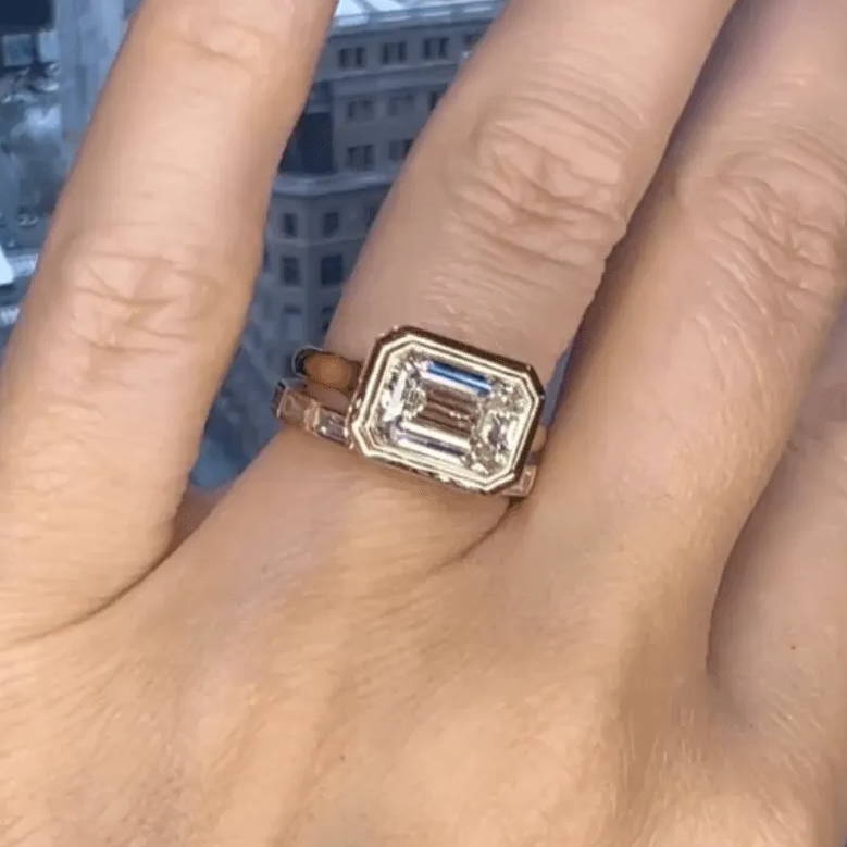 bezel-set-engagement-ring