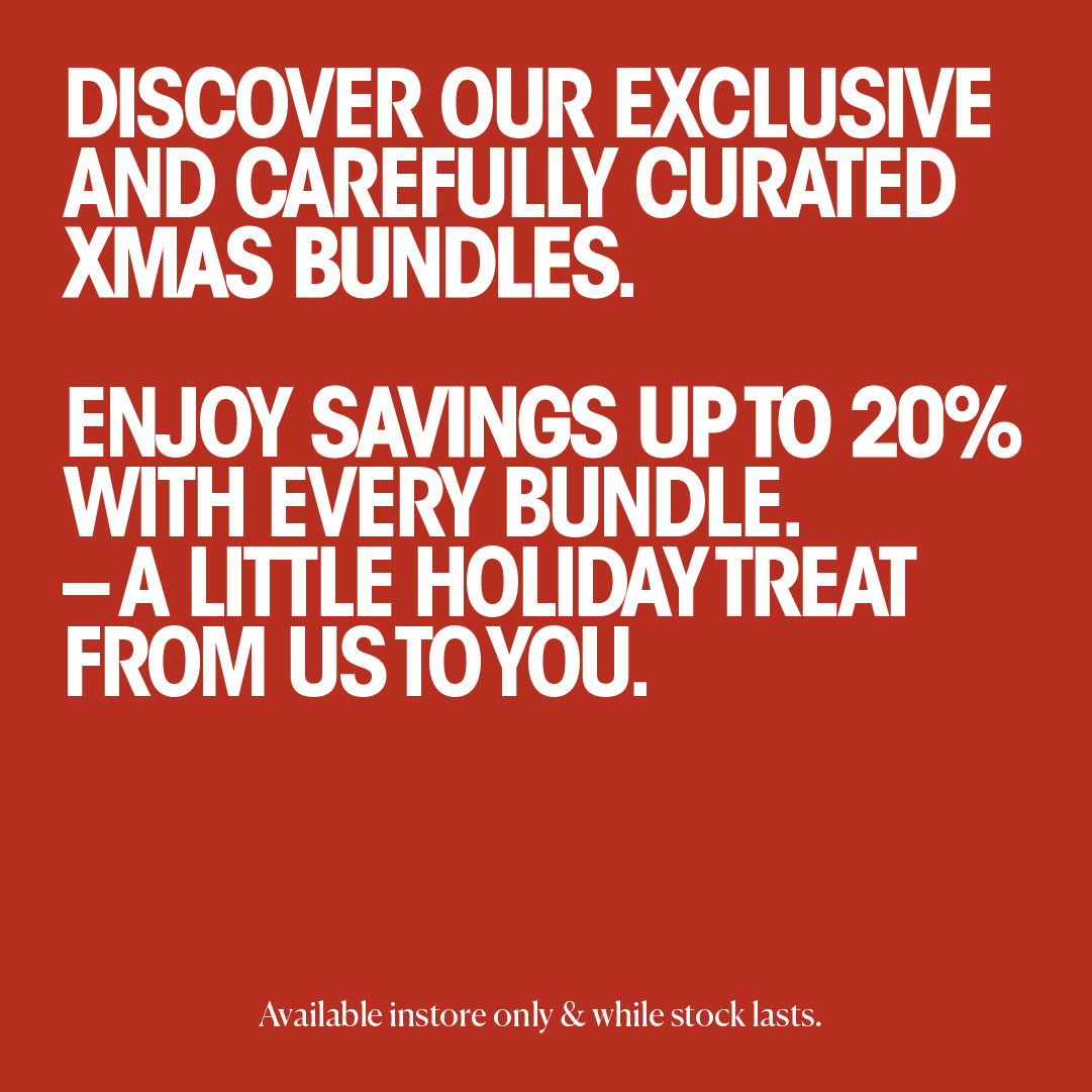 Text promoting Christmas bundles with savings up to 20%.
