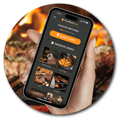 Setup your cook on The MeatStick App