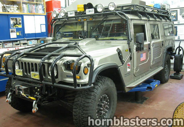 Henry's 2001 Hummer H1 Train Horn Install