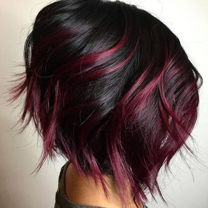 Short Red Ombre Hairstyle