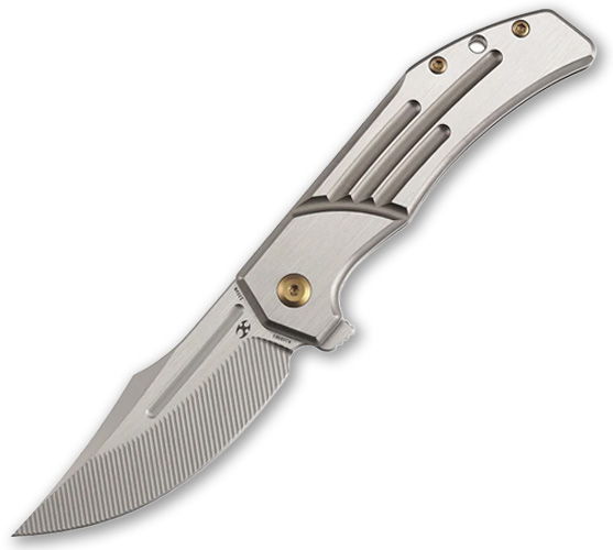 Kansept Orion Folding Knife in Bronze Titanium Handles