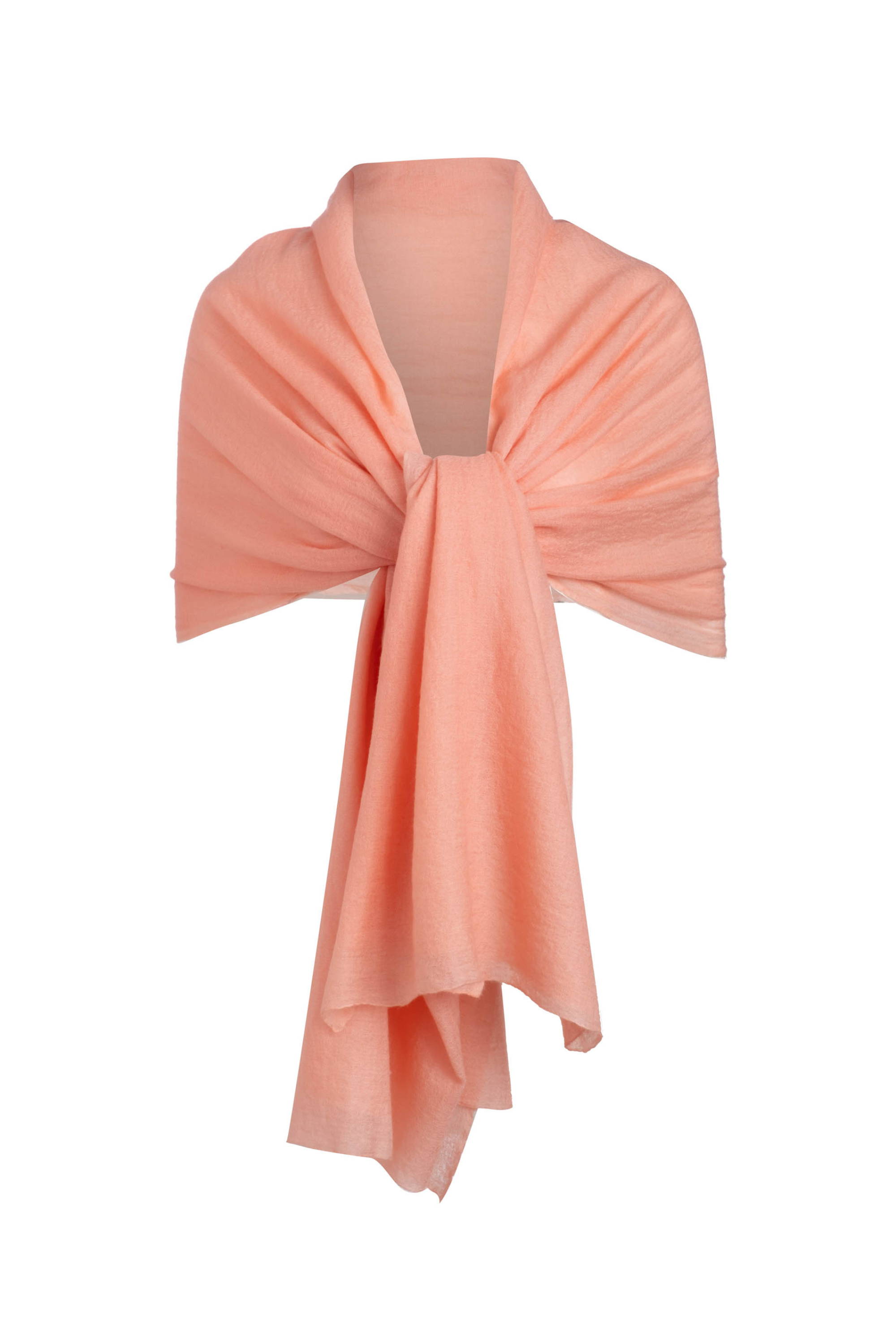 orange apricot cashmere wrap for bridesmaids gifts
