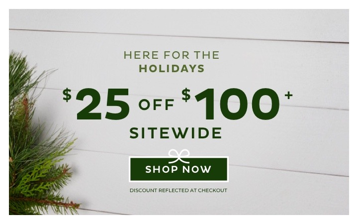 $25 Off $100+ Sitewide