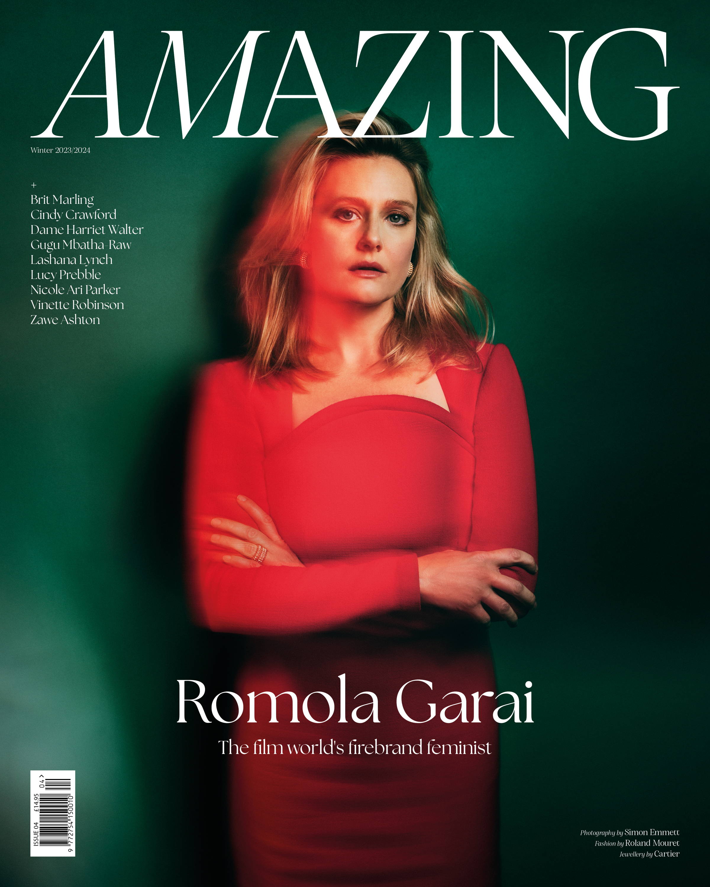 Romola Garai covers AMAZING magazine by Simon Emmett 