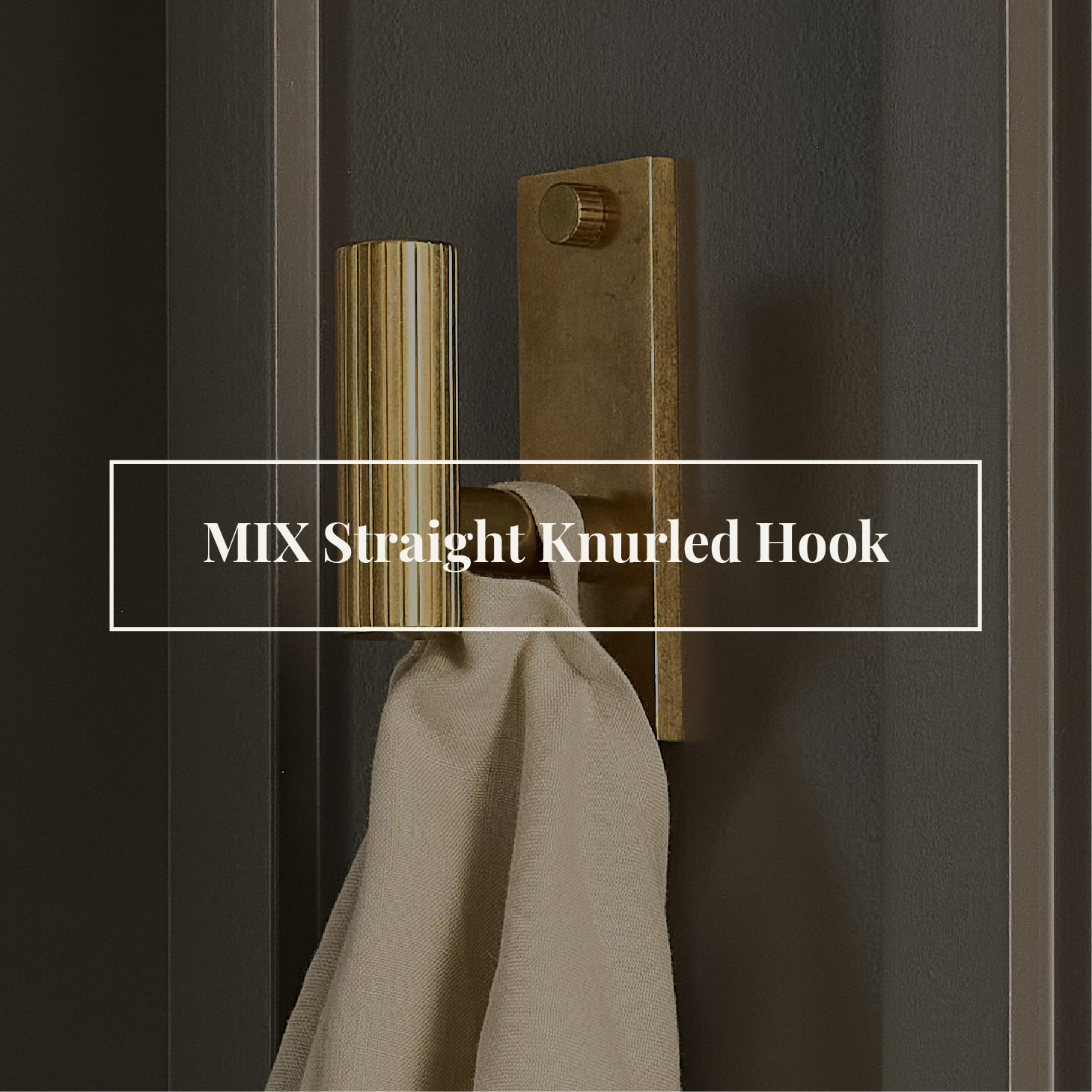 MIX Straight Knurled Hook