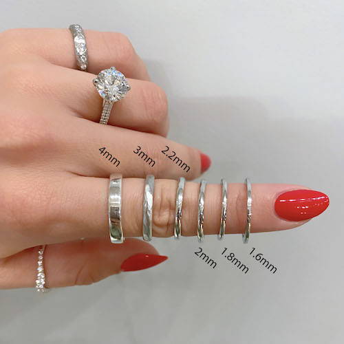women's band engagement rings