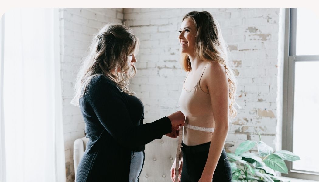 bridesmaid measurement appointment