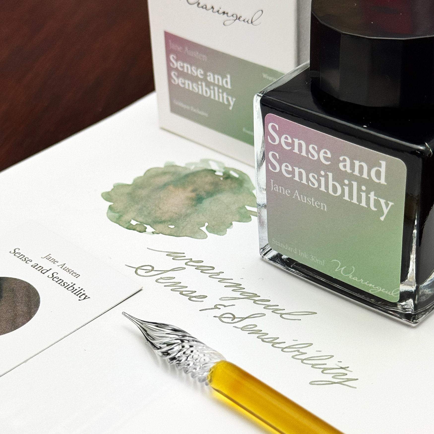 Wearingeul Sense and Sensibility Fountain Pen ink handwriting and swatch