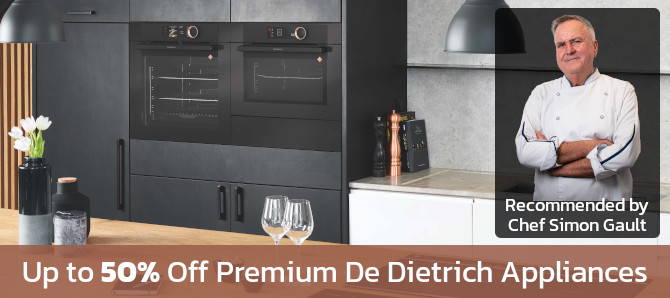 Up to 50% off premium De Dietrich appliances