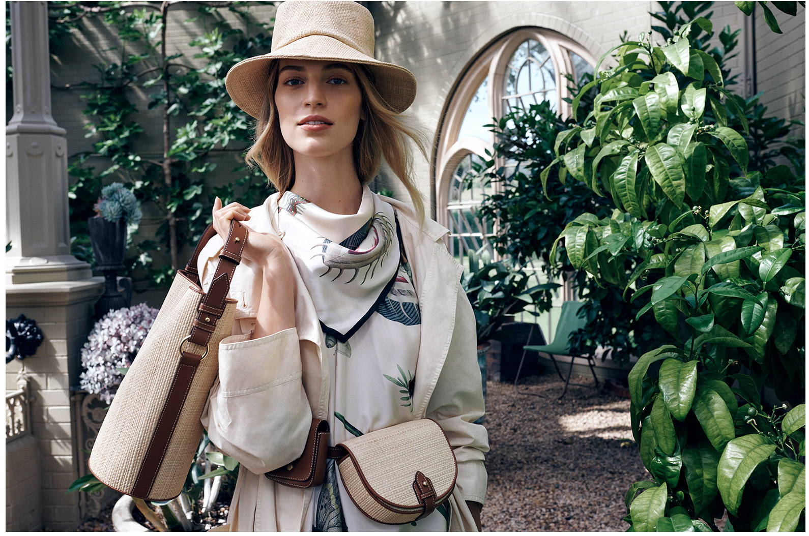 Oroton AW19 Collection featuring Oroton Woven Bag