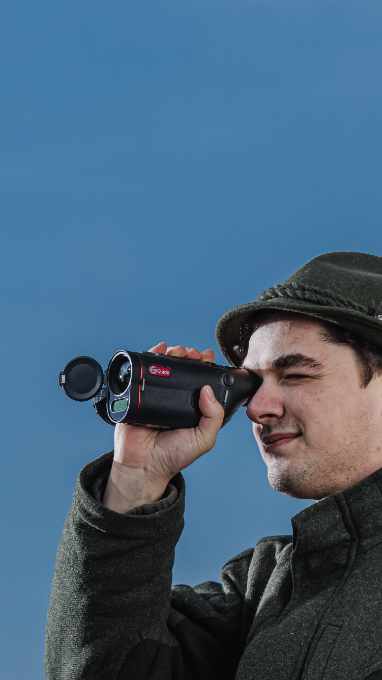 Guide TD435LS thermal imaging monocular used for outdoor observation