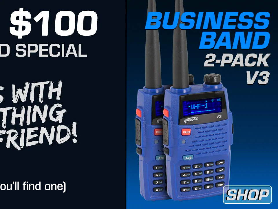 Business Band 2-Pack Handheld Radios Deal Special Discounted Promotion