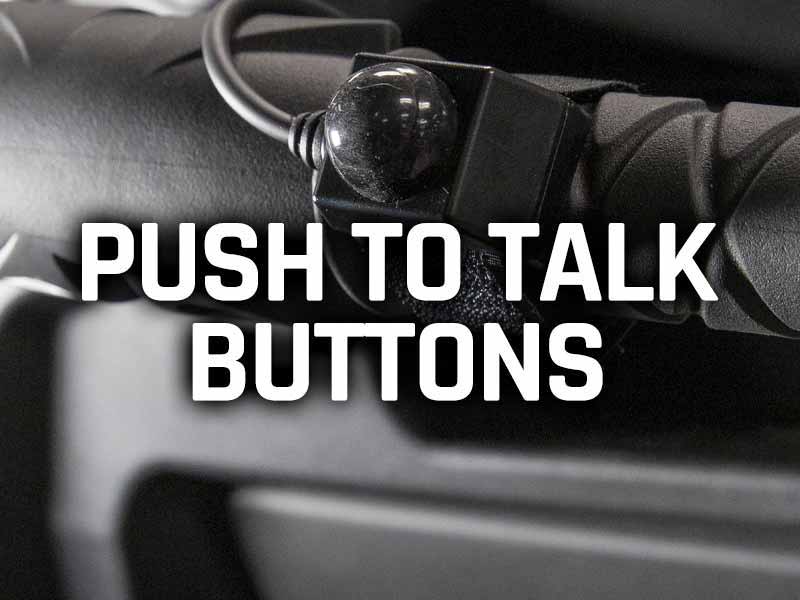 push to talk buttons for 2-way mobile radios and intercoms