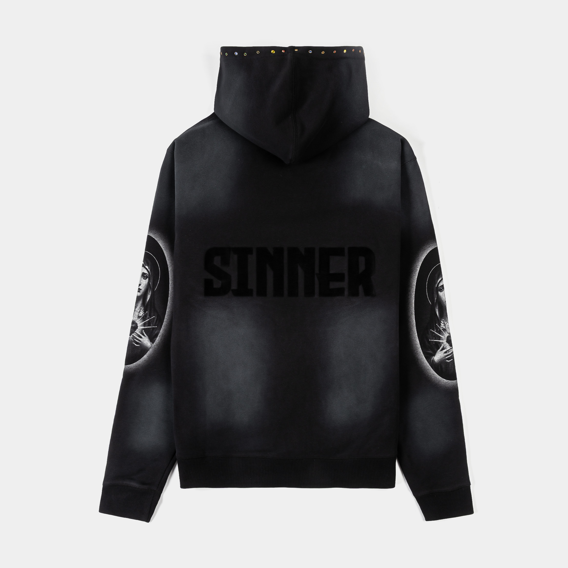 Black hoodie with 