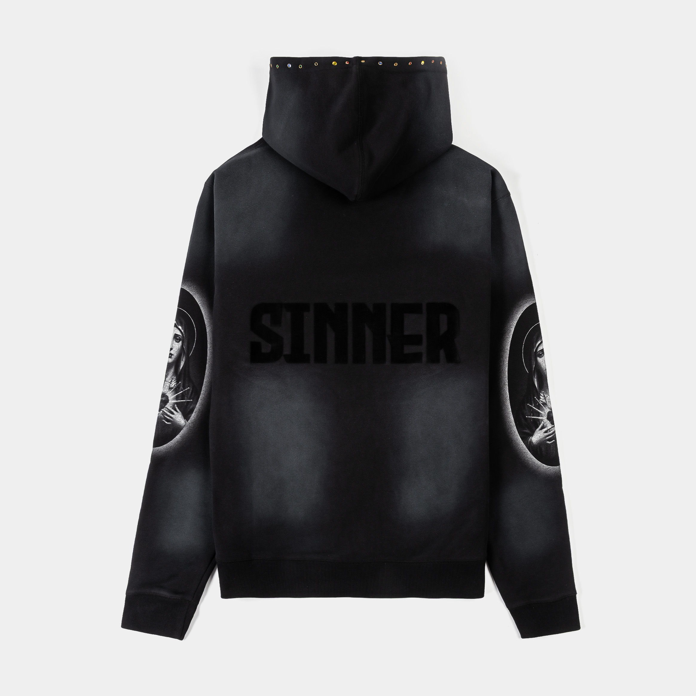Black hoodie with 