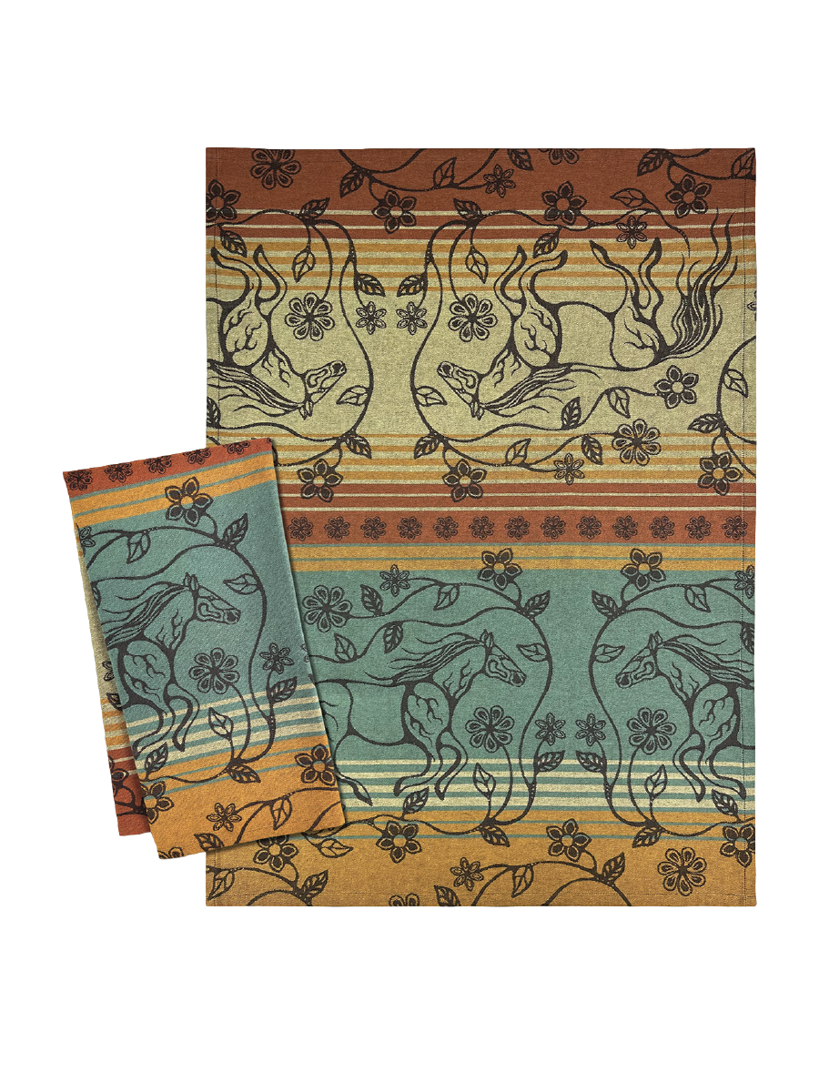 Horse (Bebezhigooganzhii) Tea Towel