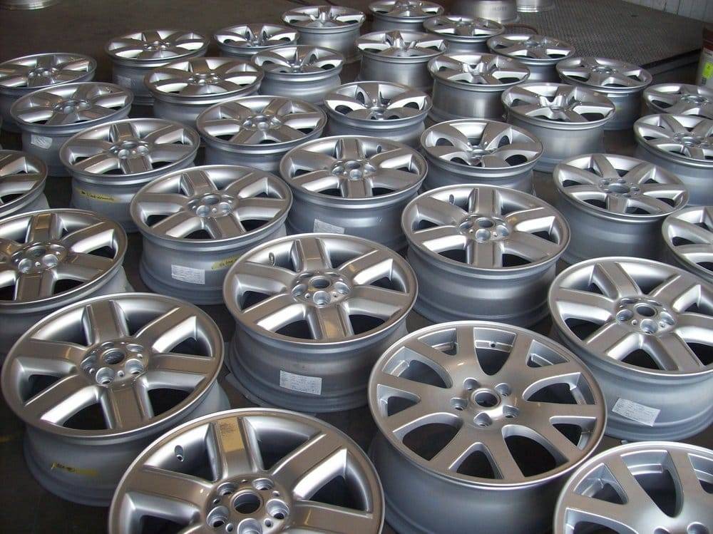 image of hundreds of car and truck rims
