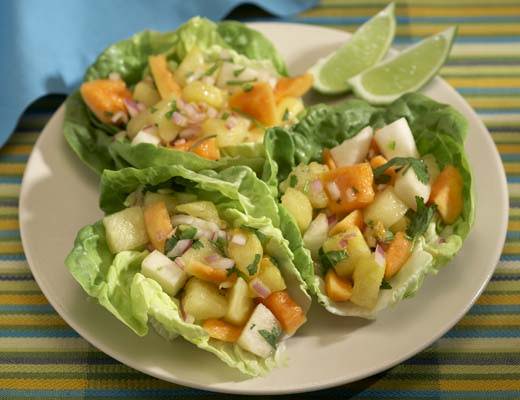 Image of Papaya Jicama Watermelon Salad