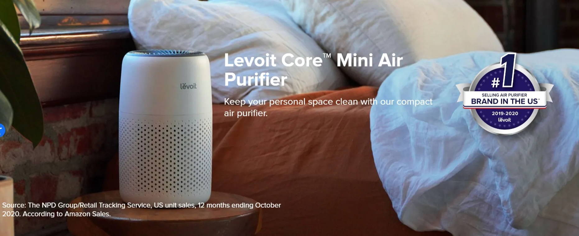 Levoit Core® Mini Air Purifier (White)