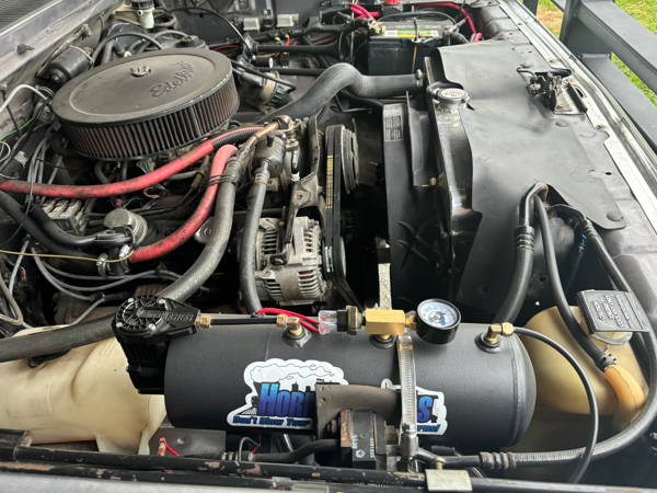 2-Chime horn install detail on a 1989 Dodge RAM Charger