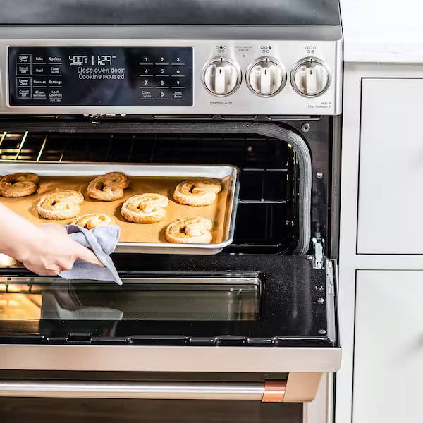 pulling palmiers out of oven