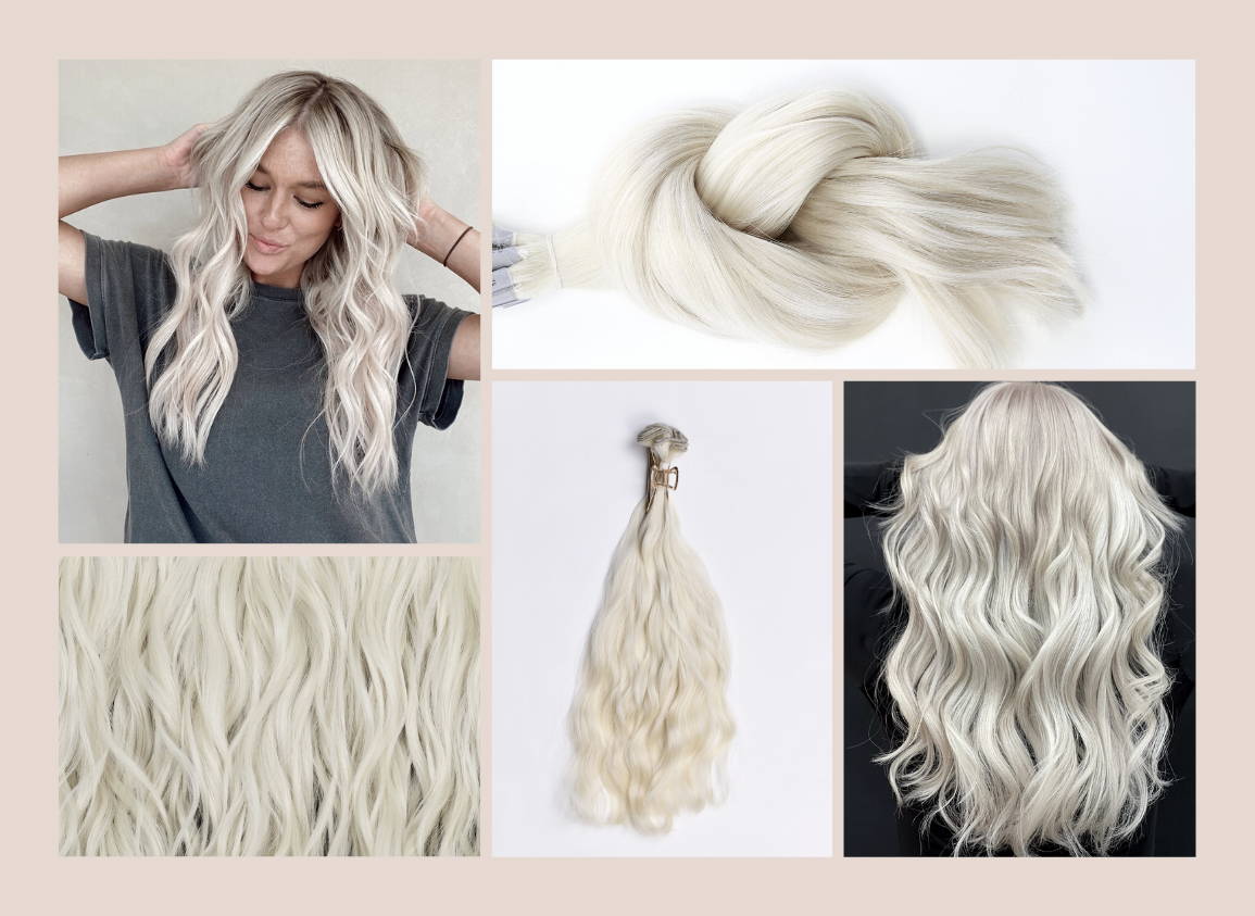 High Quality White Platinum Hair for Silver Hair Extensions – Hair &  Compounds, Inc.